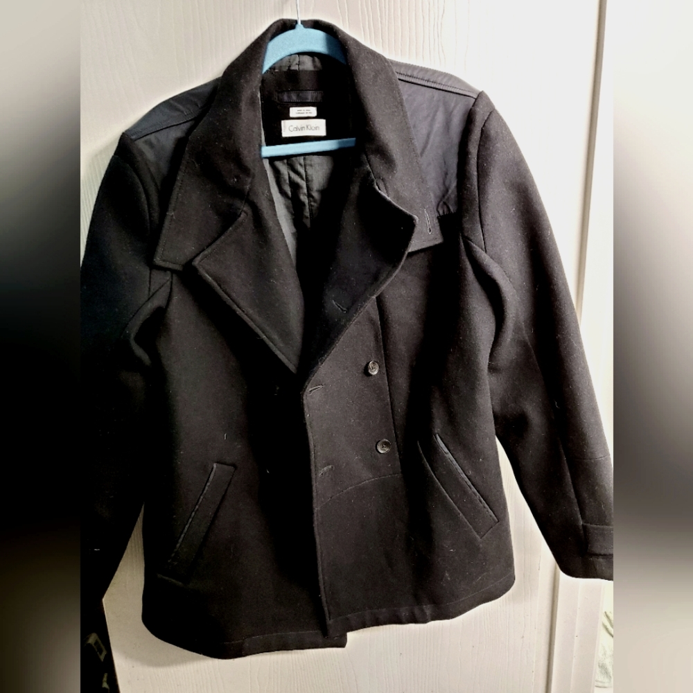 Calvin Klein Men's Double-breasted Pea-Coat